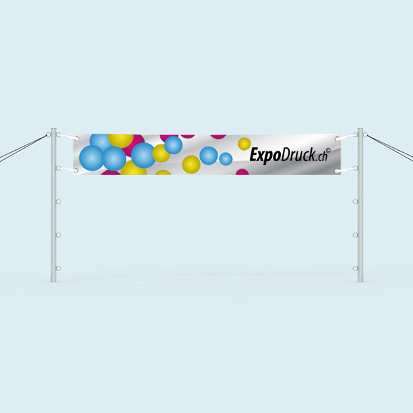 ExpoDruck Banner mit Spannpfosten druck bedruckt